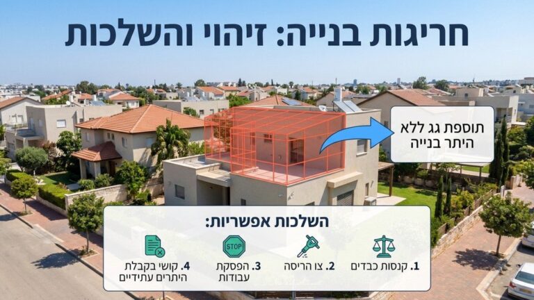 צילום אוויר הממחיש איתור חריגות בנייה בנכס