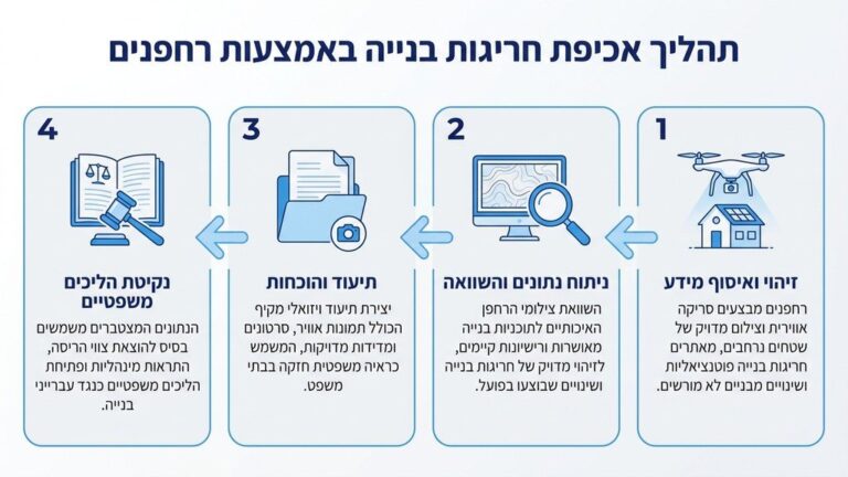 אכיפת עבירות בנייה באמצעות רחפנים