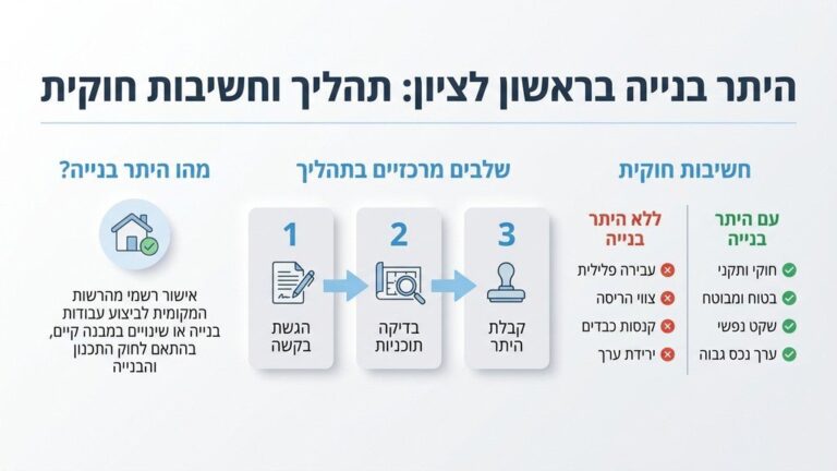 היתר בנייה ראשון לציון למבנה מגורים