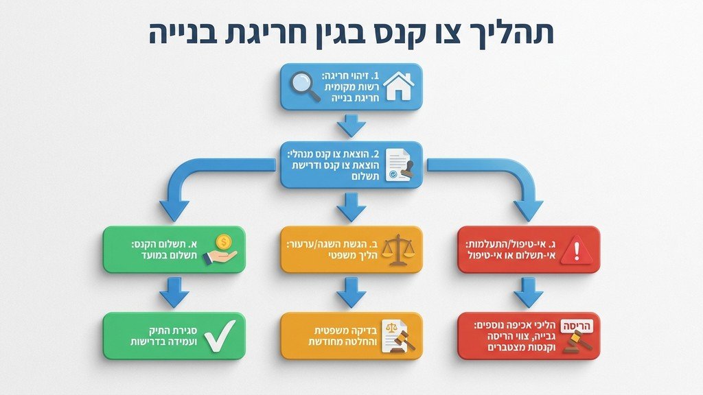 מסמך משפטי המייצג צו עבירות קנס על שולחן עבודה