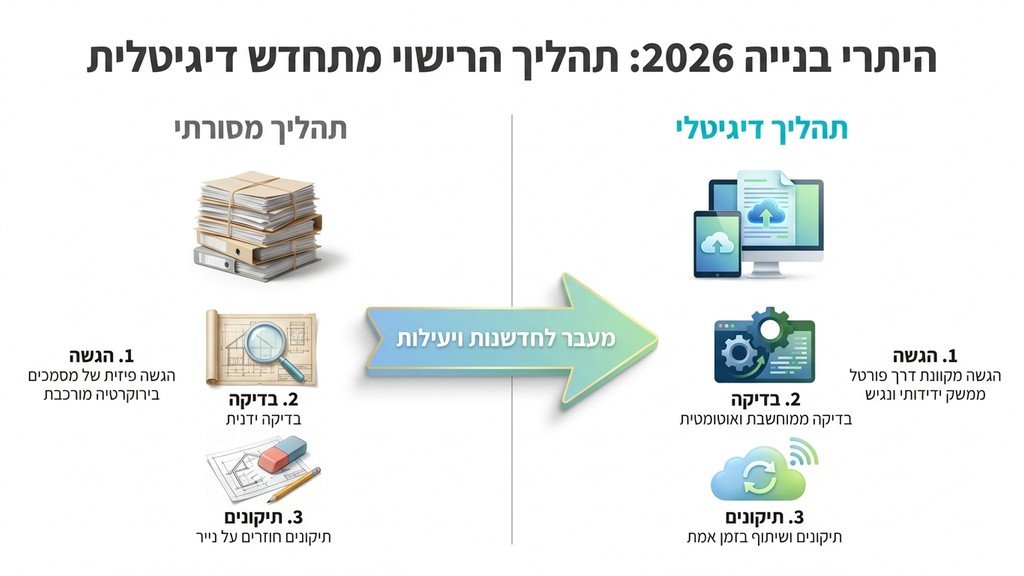 נוצר על ידי מודל בינה מלאכותית Gemini Pro שרטוט אדריכלי על שולחן עבודה עם כלים הנדסיים ומסך דיגיטלי